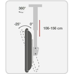 Takfste fr TV Techly ICA-CPLB 946L 70" 37"
