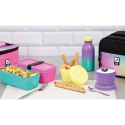 Behllare fr matkonservering Milan Sunset Gul Plast Rund 250 ml