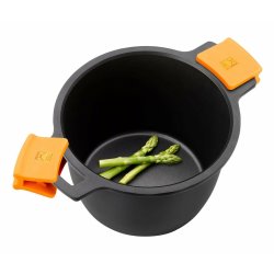 Kastrull med glaslock BRA A273907 Svart Metall Aluminium Smitt a