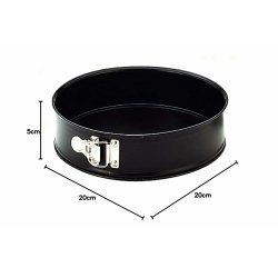 Avtagbar form Ibili 820120 Stl  20 x 6,8 cm Svart Rund