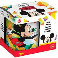 Mugg Mickey Mouse Happy smiles Bl Rd Keramik 350 ml