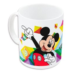 Mugg Mickey Mouse Happy smiles Bl Rd Keramik 350 ml