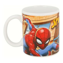 Mugg Spider-Man Great power Bl Rd Keramik 350 ml