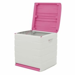 Kista Plastiken 60 x 61 x 53 cm Beige Fuchsia Plast
