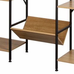 Bokhylla Max Home Stl Melamin spnskiva 125 x 150 x 27 cm