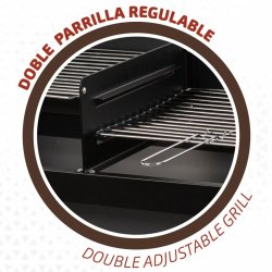 Kolgrill med hjul Aktive Plast Emaljerad metall 97 x 96 x 42 cm