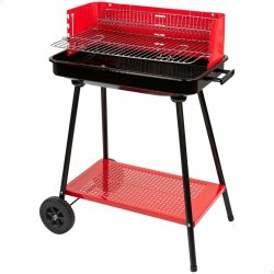 Kolgrill med hjul Aktive St�l Plast 66 x 44 x 85 cm Rektangul�r