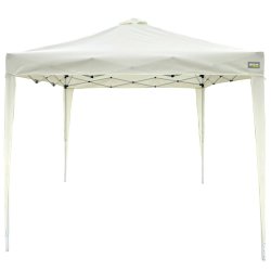Gazebo Aktive 300 x 250 x 300 cm Tyg Stl Vit