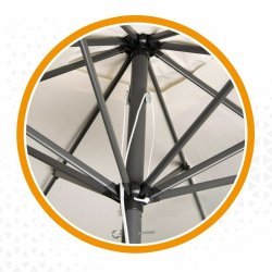 parasoll Aktive Kr�m Aluminium St�l 270 x 270 cm