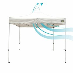 Gazebo Aktive 300 x 300 x 220 cm Vit Hopf�llbar Justerbar h�jd