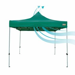 Gazebo Aktive 300 x 300 x 220 cm Gr�n Hopf�llbar Justerbar h�jd