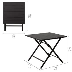 Bordsgrupp med 2 stolar Aktive 75 x 70 x 75 cm (3 Delar)