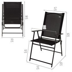 Bordsgrupp med 2 stolar Aktive 75 x 70 x 75 cm (3 Delar)