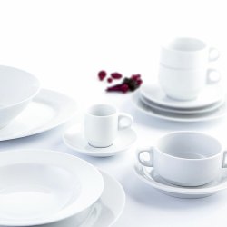Tallrik Quid Basic Kaffe/ Caf Keramik Vit (12,5 cm) (Pack 12x)