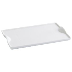 Snacksbricka Quid Gastro Fun Vit Keramik 25,5 x 15,5 cm (6 antal