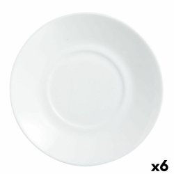 Tallrik Luminarc Apilable Vit Glas  14 cm (6 antal) (Pack 6x)