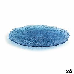 Platt skl Quid Mar De Viento Bl Glas  32 cm (6 antal) (Pack 6