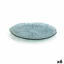 Platt skl Quid Mar De Viento Turkos Glas  32 cm (6 antal) (Pac