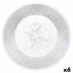 Platt skl Quid Lonja Transparent Glas (6 antal) (Pack 6x)