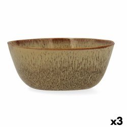 Salladsskl Bidasoa Ikonic 20 x 19,5 x 8,5 cm Keramik Brun 3 Del