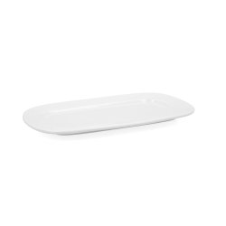 Servingsfat Bidasoa Glacial Vit Keramik 31 x 18 cm (6 antal) (Pa