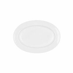 Servingsfat Bidasoa Glacial Keramik Vit (26 x 18 cm) (Pak 6x)
