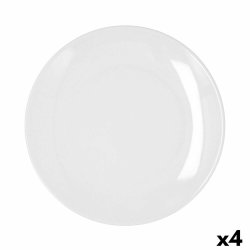 Platt skl Bidasoa Glacial Coupe Vit Keramik  27 cm 27 cm (4 an