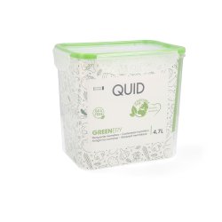 Hermetisk matlda Quid Greenery Transparent Plast 4,7 L (4 antal