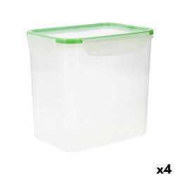 Hermetisk matlda Quid Greenery Transparent Plast 4,7 L (4 antal