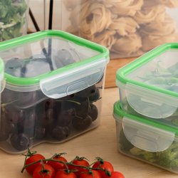 Hermetisk matlda Quid Greenery 1,8 L Transparent Plast (Pack 4x