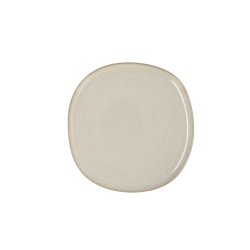 Platt skl Bidasoa Ikonic Vit Keramik 20,2 x 19,7 cm (6 antal) (