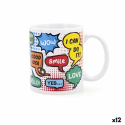 Koppar Quid Wow Serier Multicolour Keramik 330 ml (12 antal)