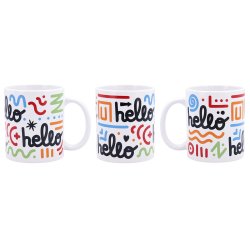 Koppar Quid Hello Serier Multicolour Keramik 330 ml (12 antal)
