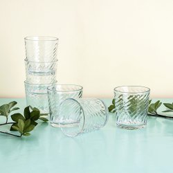 Glasset Quid Twist Transparent Glas 260 ml (6 antal)