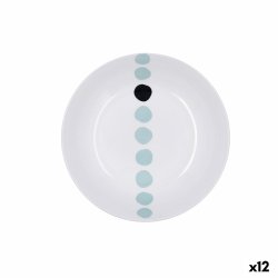 Djup tallrik Bidasoa Zigzag Multicolour Keramik 20 cm (12 antal)