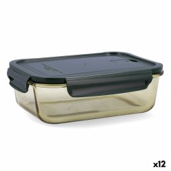 Hermetisk matlda Bidasoa Infinity Rektangulr 1,5 L Gul Glas (1