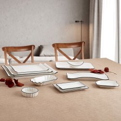 Snacksbricka Quid Gastro Vit Keramik 31 x 18 cm (6 antal)