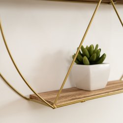 Bokhylla Vinthera Moa Gyllene Stl 50 x 12 cm (6 antal)