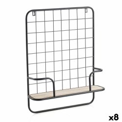 Bokhylla Vinthera Moa Stl Svart Metall 42,5 x 12 x 56 cm (8 ant