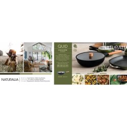 Gryta med lock Quid Naturalia Svart Metall 28 cm Med lock Grytor