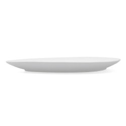 Snacksbricka Bidasoa Fosil Vit Keramik Aluminiumoxid Oval 39,1 x