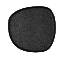 Platt skl Bidasoa Fosil Svart Keramik Fyrkantig 26,3 x 25,5 x 2
