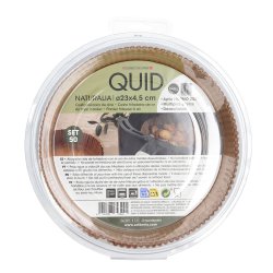 Set med matbrickor Quid Naturalia Brun 4,5 x 23 cm 50 antal