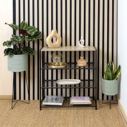Bokhylla Vinthera Moa Metall Tr MDF 60 x 30 x 63,5 cm (3 antal)