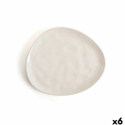 Platt skl Bidasoa Cosmos Vit Keramik 23 cm (6 antal)