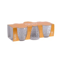 Glas fr vatten Quid Zoe Transparent Glas 260 ml (6 antal)