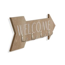 Vggmonterad rockhngare Versa Welcome Tr MDF 4 x 14,5 x 48 cm