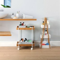 Badrumshyllor Versa Bambu Tr MDF Tr MDF/Bambu (18 x 81 x 30 cm