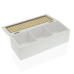 Smyckeskrin Versa Rektangulr Vit (10 x 8 x 26 cm)