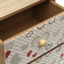 Smyckeskrin Versa Hjrtan (12 x 16 x 16 cm)